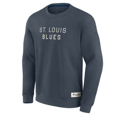 St. Louis Blues Fanatics Elements Future Ground Lettering Pullover Sweatshirt Blue