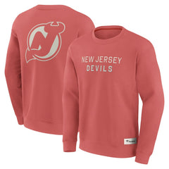 New Jersey Devils Fanatics Elements Future Ground Lettering Pullover Sweatshirt Red