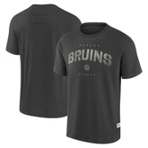 Boston Bruins Fanatics Elements Weathered Tonal Future Ground T-Shirt Charcoal