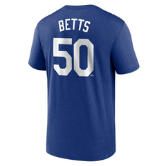 Mookie Betts Los Angeles Dodgers Legend Name & Number Performance T-Shirt Royal | Nike
