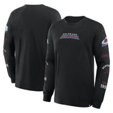 Colorado Avalanche Fanatics Boxed In Legacy Long Sleeve T-Shirt Black