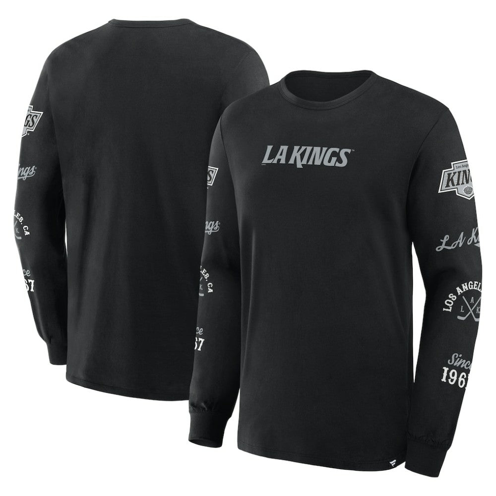 Los Angeles Kings Fanatics Boxed In Legacy Long Sleeve T-Shirt Black