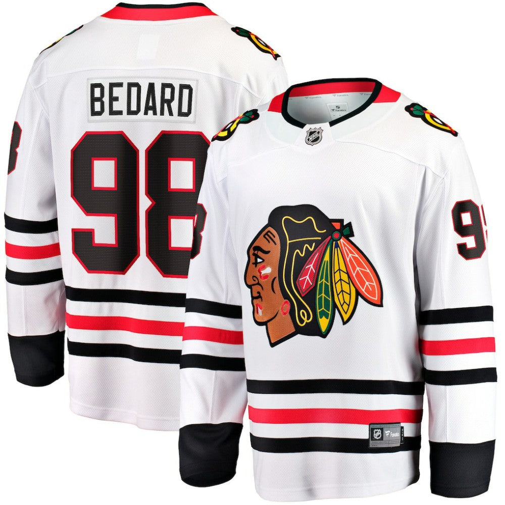 Connor Bedard Chicago Blackhawks Fanatics Breakaway Jersey White