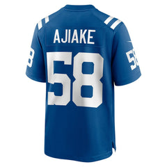Austin Ajiake Indianapolis Colts Game Jersey - Royal