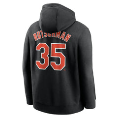 Adley Rutschman Baltimore Orioles Player Name & Number Club Pullover Hoodie Black | Nike