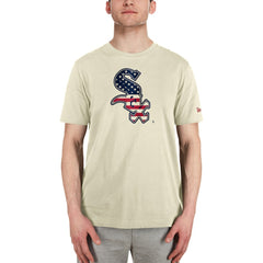 Chicago White Sox Americana Flag Fill T-Shirt Cream | New Era