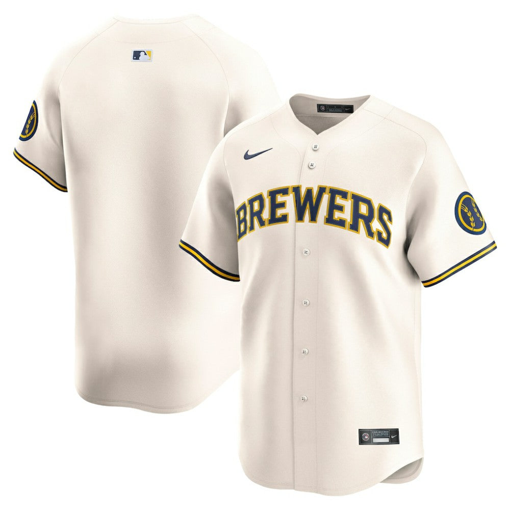 Milwaukee Brewers Home Limited Jersey Cream | Nike