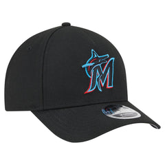 Miami Marlins 9FORTY M-Crown Adjustable Hat Black | New Era