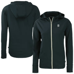 Detroit Tigers Cutter & Buck Women's Daybreak Eco Recycled Full-Zip Hoodie Navy