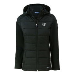 Baltimore Orioles Cutter & Buck Women's Evoke Hybrid Eco Softshell Recycled Full-Zip Hooded Jacket Black