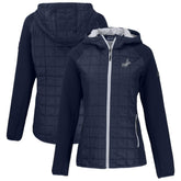 Los Angeles Dodgers Cutter & Buck Women's Rainier Primaloft Eco Full-Zip Hybrid Jacket Navy