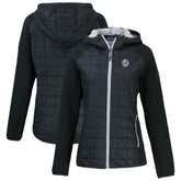 New York Yankees Cutter & Buck Women's Rainier Primaloft Eco Full-Zip Hybrid Jacket Black