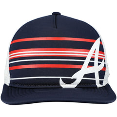 Atlanta Braves A-Frame Trucker 9FIFTY Snapback Hat Navy | New Era