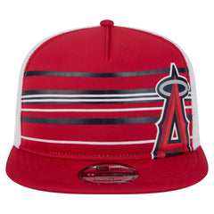 Los Angeles Angels 9FIFTY A-Frame Trucker Snapback Hat Red | New Era