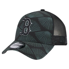 Boston Red Sox 9FORTY A-Frame Trucker Adjustable Hat Black | New Era