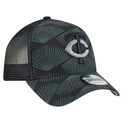 Minnesota Twins 9FORTY A-Frame Trucker Adjustable Hat Black | New Era
