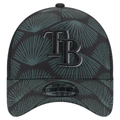 Tampa Bay Rays 9FORTY A-Frame Trucker Adjustable Hat Black | New Era