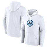 Utah Mammoth Fanatics Draft Logo Pullover Hoodie White