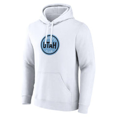 Utah Mammoth Fanatics Draft Logo Pullover Hoodie White