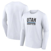 Utah Mammoth Fanatics Secondary Logo Long Sleeve T-Shirt White