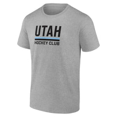 Utah Mammoth Fanatics Draft Logo T-Shirt Heather Gray