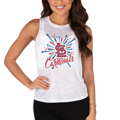St. Louis Cardinals Concepts Sport Women's Infuse Tank Top White