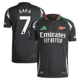 Bukayo Saka Arsenal 2024/25 Away Player Jersey Black - Adidas