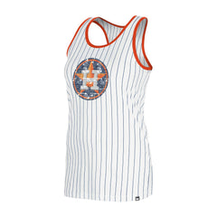 Houston Astros Women's Gameday Pinstripe Tank Top White | New Era
