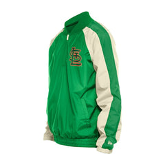 St. Louis Cardinals St. Patrick's Day Ripstop Raglan Quarter-Zip Windbreaker Kelly Green | New Era