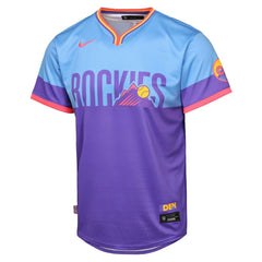 Colorado Rockies Youth 2025 City Connect Limited Jersey - Purple/Light Blue