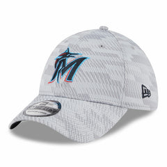 Miami Marlins 2025 MLB Clubhouse 39THIRTY Flex Hat Gray | New Era