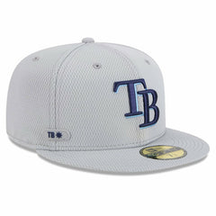 Tampa Bay Rays 2025 MLB Clubhouse 59FIFTY Fitted Hat Gray | New Era