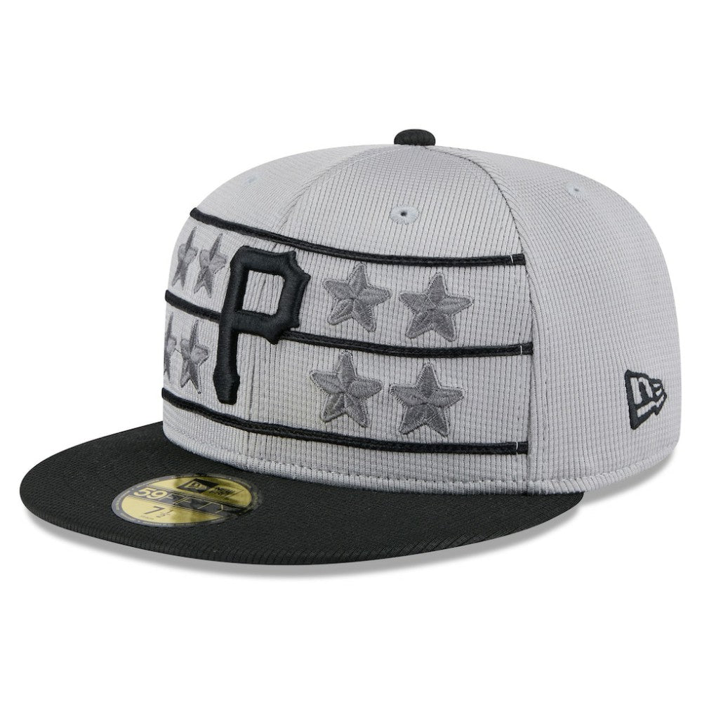 Pittsburgh Pirates 2025 Batting Practice 59FIFTY Fitted Hat Gray/Black | New Era