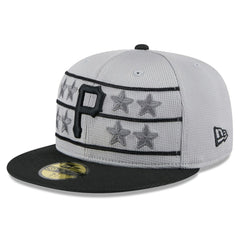 Pittsburgh Pirates 2025 Batting Practice 59FIFTY Fitted Hat Gray/Black | New Era