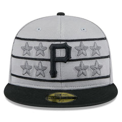 Pittsburgh Pirates 2025 Batting Practice 59FIFTY Fitted Hat Gray/Black | New Era