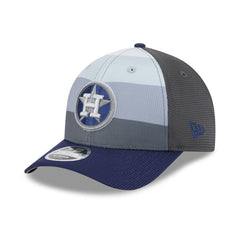 Houston Astros 2025 Batting Practice 9FORTY M-Crown Adjustable Hat Gray/Navy | New Era