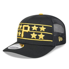 Pittsburgh Pirates 2025 Batting Practice 9SEVENTY Stretch-Snap Trucker Hat Black | New Era