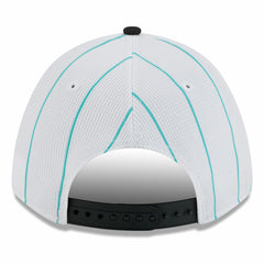 Miami Marlins 2025 Batting Practice 9FORTY M-Crown Adjustable Hat White/Black | New Era