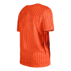 Baltimore Orioles Throwback Pinstripe T-Shirt Orange | New Era
