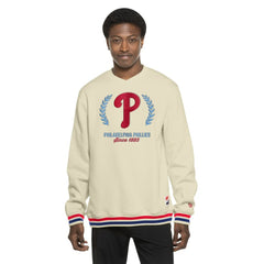 Philadelphia Phillies Throwback Pullover Sweatshirt Cream | New Era