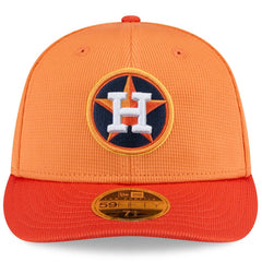 Houston Astros 2025 Spring Training Low Profile 59FIFTY Fitted Hat Orange | New Era