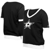 Dallas Stars New Era Women's Game Day Rhinestuds T-Shirt Black