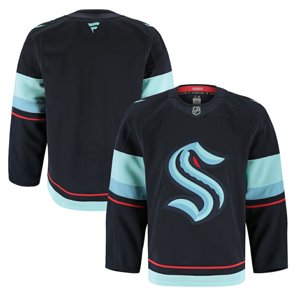 Seattle Kraken Fanatics Home Authentic Pro Jersey Deep Sea Blue