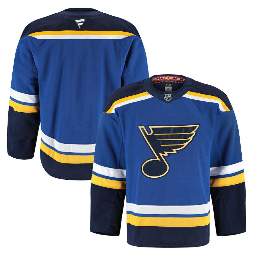 St. Louis Blues Fanatics Home Authentic Pro Jersey Blue