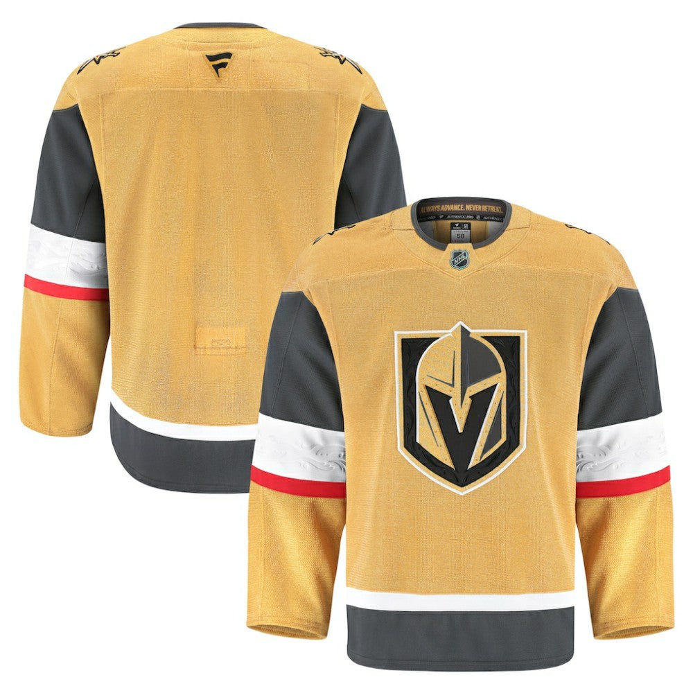 Vegas Golden Knights Fanatics Home Authentic Pro Jersey Gold