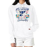St. Louis Blues G-III 4Her by Carl Banks Women's Flower Logo Pullover Hoodie White