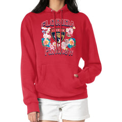 Florida Panthers G-III 4Her by Carl Banks Women's Flower Logo Pullover Hoodie Red