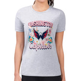 Washington Capitals G-III 4Her by Carl Banks Women's Super-Slim Fit Lightweight Flower Logo T-Shirt Heather Gray