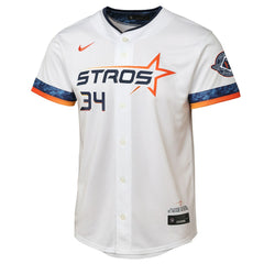 Nolan Ryan Houston Astros Youth 2025 City Connect Limited Player Jersey - White