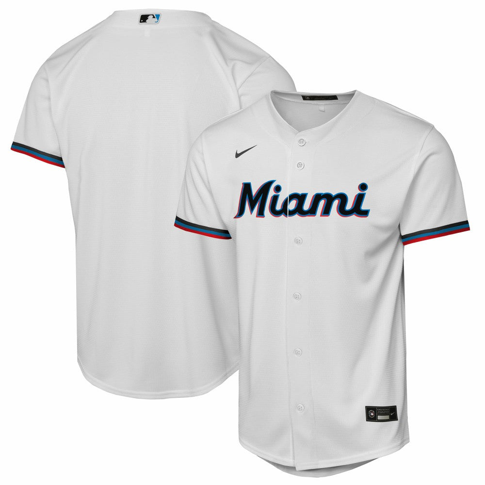 Miami Marlins Youth Home Replica Jersey - White
